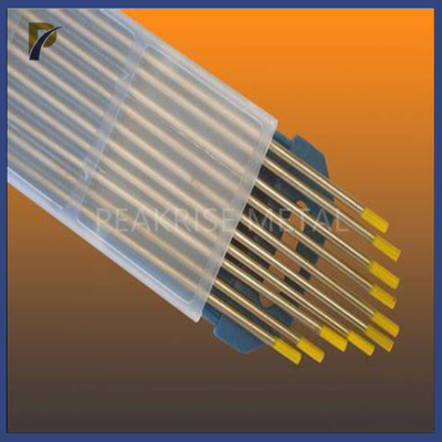 WT10 Thorium Tig Electrodes Tungsten Rod 2.4 Mm Length 175mm Yellow Tungsten Electrode  Thoriated Tungsten Electrodes