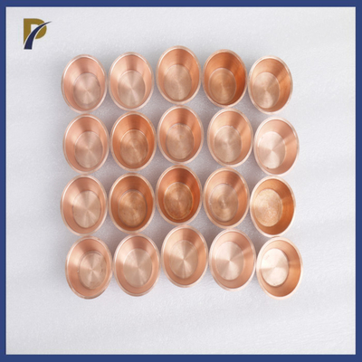 High Purity OFC Oxygen Free Copper Crucible For Optics Vacuum Coating And Laboratory