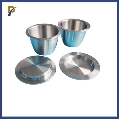 Flanged Rims Zirconium Crucible With Lid For Fusion Flux ICP-OES Analyses
