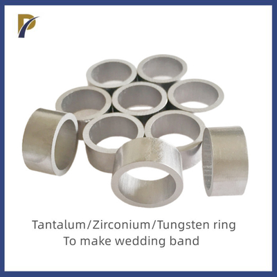 Lightweight Metal To Make Black Zirconium Ring Polished Zirconium Ring Band