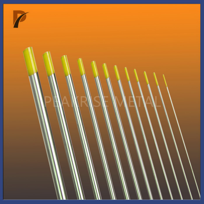 WT10 Thorium Tig Electrodes Tungsten Rod 2.4 Mm Length 175mm Yellow