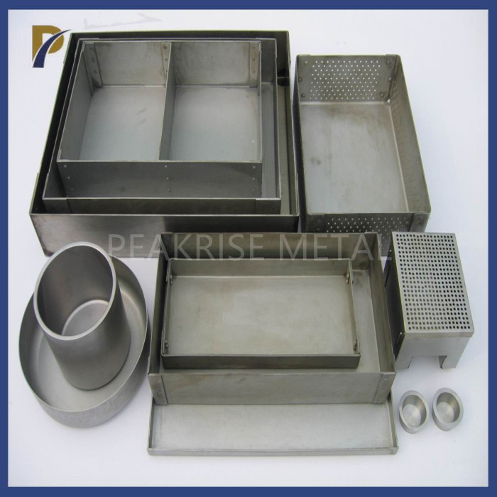 Welding Tungsten Boat Black Alkaline Washing Finished Tungsten Boat