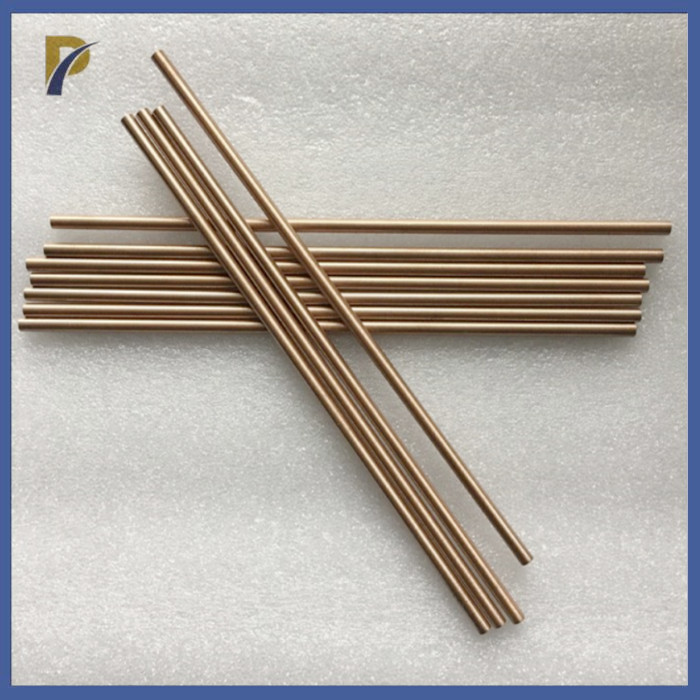 Polished W80Cu20 Tungsten Copper Alloy Rod Density 15.5g/Cm3 Copper