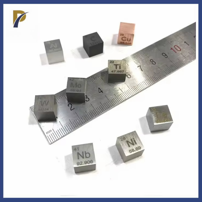 Pure Nb W Mo Ta Ni Ti Cu Sn Al V Fe Mn Ag 10mm 25.4mm Cubes Solid Metal ...