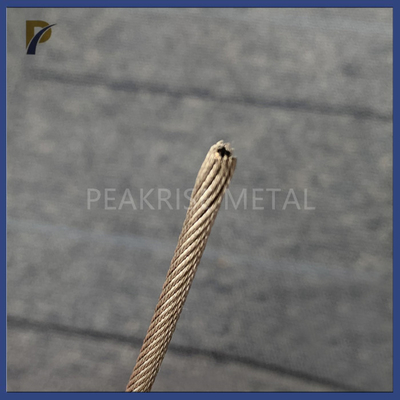 Thin 99.95% Pure Tungsten Wire Rope W1 Grade Tungsten Wire For Vacuum Single Crystal Furnace high strength tungsten