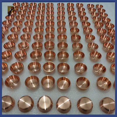 High Purity OFC Oxygen Free Copper Crucible For Optics Vacuum Coating And Laboratory